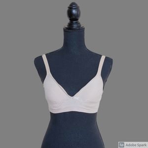 Light nude wire free bra size S